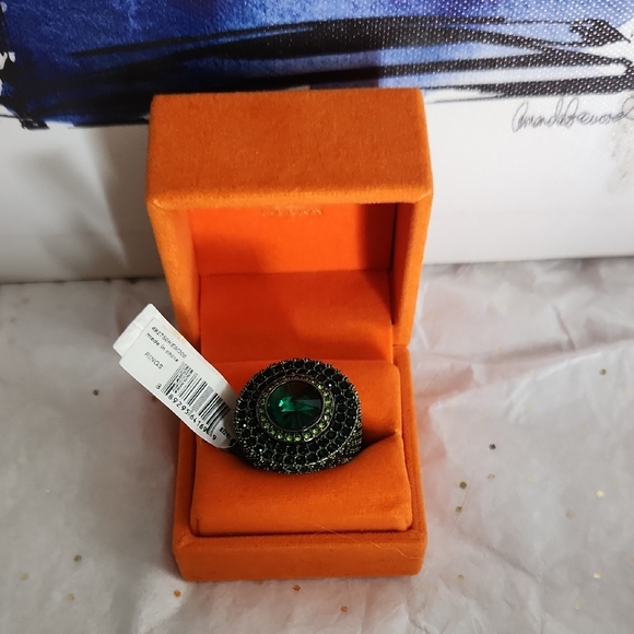 Kurt Geiger Jewelry - Kurt Geiger 3 Greens Stone Ring SIZE 8 NWT